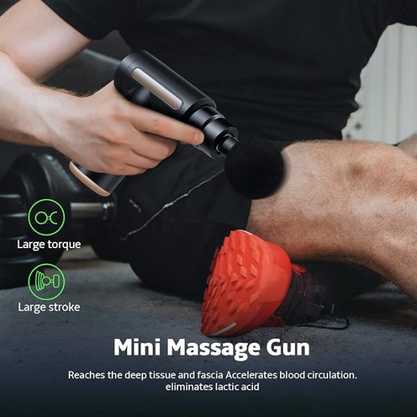 Blue Idea Deep Tissue Massage Gun – 4 Heads, Super Quiet Pain Relief