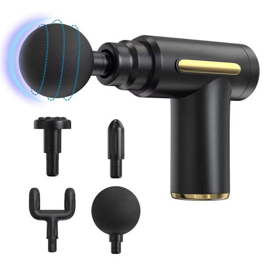 Blue Idea Deep Tissue Massage Gun – 4 Heads, Super Quiet Pain Relief